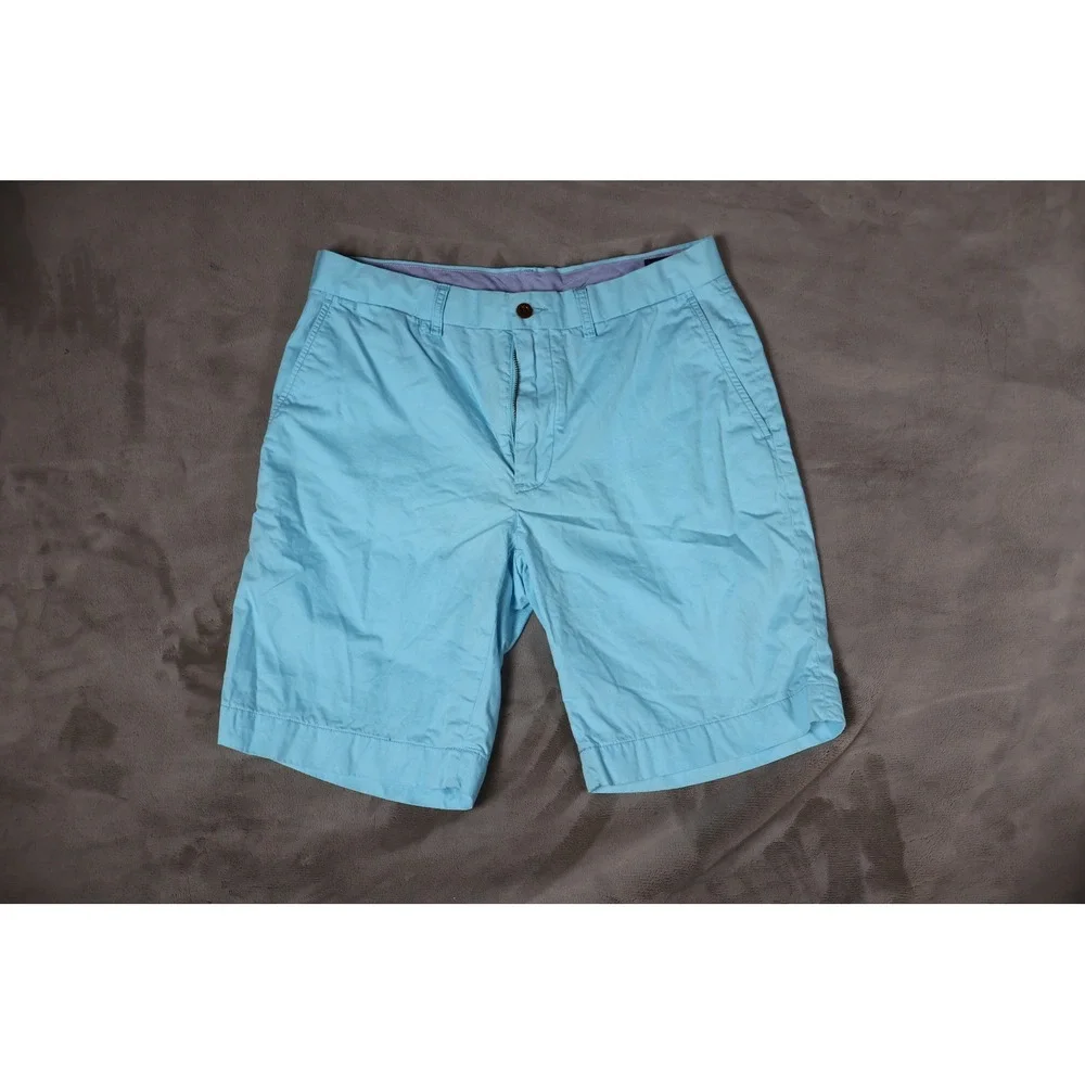 Polo Ralph Lauren Mens Classic Fit Chino Shorts Light Blue Size 32